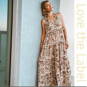 NWOT Anthropologie Love the Label Helena maxi dress